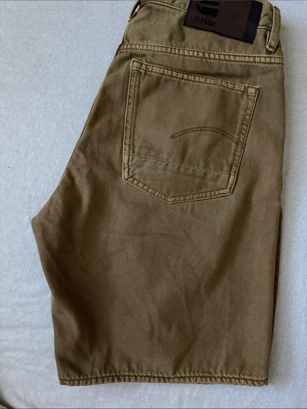 G-Star Khaki/Tan Denim-Style Shorts